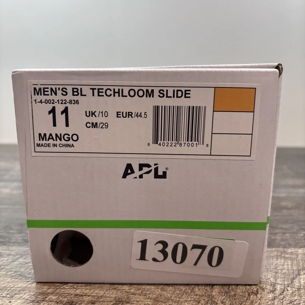 APL‎ Slides Men's 11 BL TechLoom Mango Sandals NEW Defect